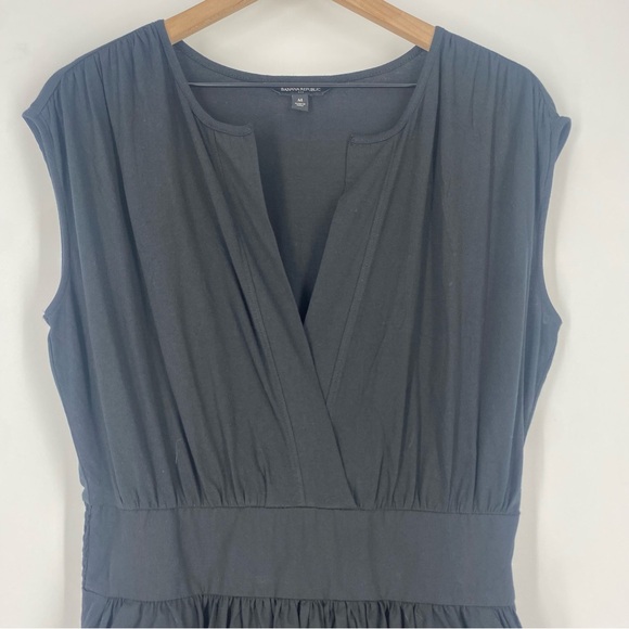 Banana Republic Black Notch-Neck Maxi Dress - Picture 8 of 10